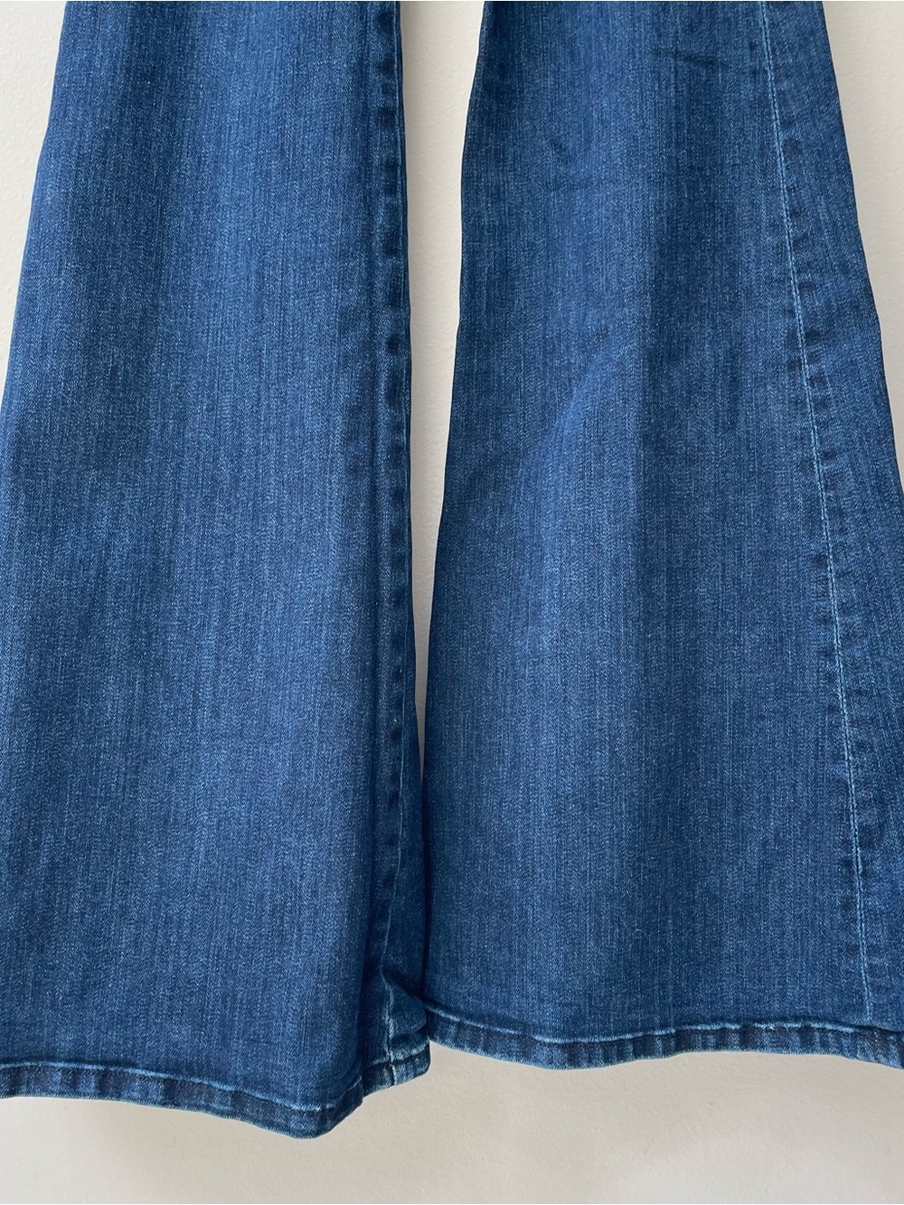 Ramy Brook Romee High Waisted Flare Jeans Dark Wash Blue Cotton Denim Size 24 - Picture 7 of 14